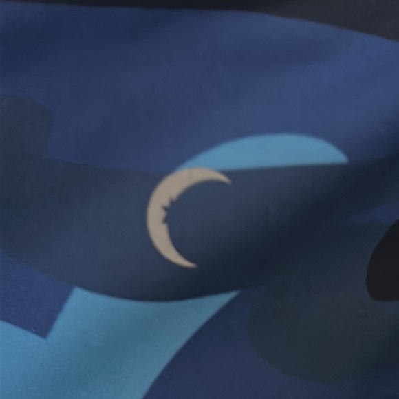 Zyia Active Blue Camo leggings with black mesh inserts size 2 - Picture 9 of 9